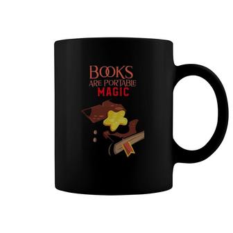 Book Reader Books Are Portable Magic Book Reading Library Coffee Mug | Mazezy