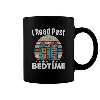 Book Reader I Read Past My Bedtime Funny Vintage Book Lover Coffee Mug | Mazezy