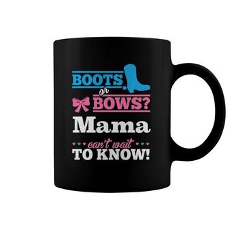 Boots Or Bows For Mama Gender Reveal Party Gift Coffee Mug | Mazezy