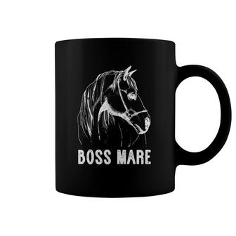 Boss Mare Horseback Riding Equestrians Men Horse Women Gift Coffee Mug | Mazezy