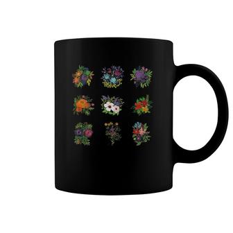 Botanical Floral Flower Watercolor Colorful Flowers Gardener Coffee Mug | Mazezy