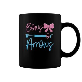 Bows Or Arrows Gender Reveal Party Idea For Mom Or Dad Coffee Mug | Mazezy