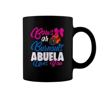 Bows Or Burnouts Abuela Loves You Gender Reveal Party Idea Coffee Mug | Mazezy