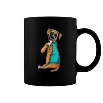 Boxer Tattoos I Love Mom Sitting Gift Mother's Day Coffee Mug | Mazezy