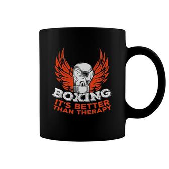 Boxing Better Than Therapy Fighter Combat Sport Boxer Gift Coffee Mug | Mazezy