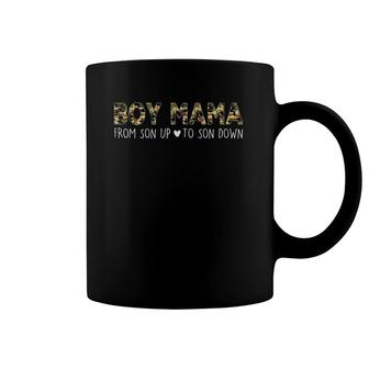 Boy Mama From Son Upto Son Down Camouflage Mother's Day Mom Coffee Mug | Mazezy