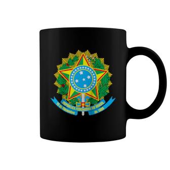 Brazil Coat Of Arms Brazilian Tee Flag Souvenir Coffee Mug | Mazezy