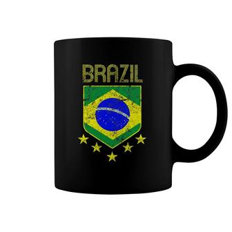 Brazil Soccer Jersey Vintage Brasil Kid Size Available Coffee Mug | Mazezy