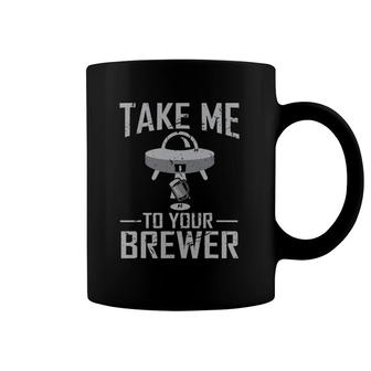 Brewer Alien Tee - Funny Craft Beer For Men Women Coffee Mug | Mazezy