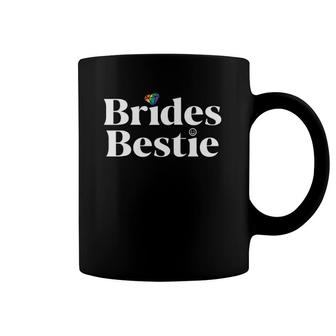 Bride Bestie Lesbian Bachelorette Party Pride Maid Of Honor Coffee Mug | Mazezy