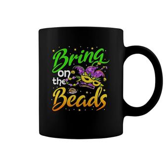 Bring On The Beads Mardi Gras Festival Masquerade Coffee Mug | Mazezy