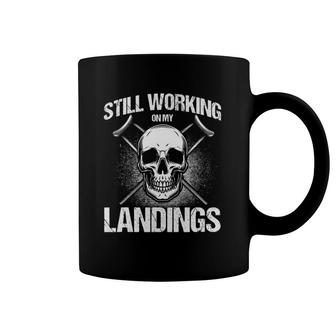 Broken Leg Still Working On My Landings Injury Coffee Mug | Mazezy