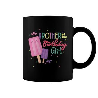 Brother Of The Birthday Girl Ice Cream Theme Matching Family Coffee Mug | Mazezy
