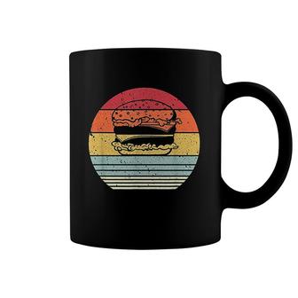 Burger Retro Style Cheeseburger Coffee Mug | Mazezy AU
