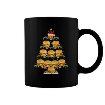 Burgers Xmas Lighting Santa Burgers Christmas Coffee Mug | Mazezy