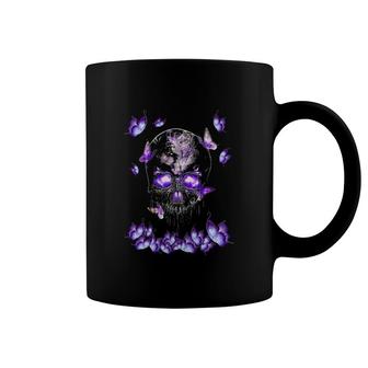 Butterfly Skull Coffee Mug | Mazezy