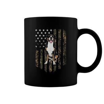 Camo American Flag Greater Swiss Mountain Dog 4Th Of July Coffee Mug | Mazezy