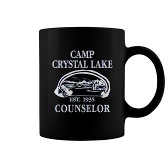 Camp Crystal Lake Funny Graphic Camping Coffee Mug | Mazezy