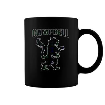 Campbell Clan Kilt Tartan Lion Namesake Scottish Coffee Mug | Mazezy