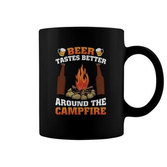 Camping Beer Tastes Better Around The Campfire Beer Mugs Bottles Coffee Mug | Mazezy
