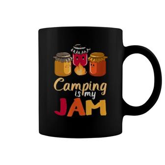 Camping Is My Jam Camp Fire Camping Coffee Mug | Mazezy