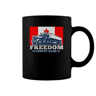 Canada Flag Freedom Convoy 2022 Premium Coffee Mug | Mazezy