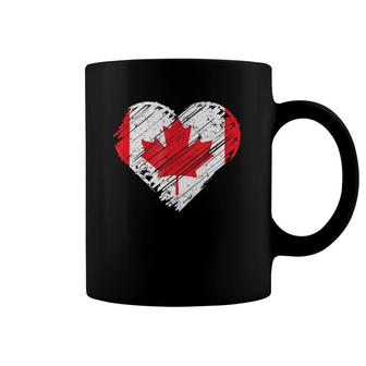 Canada Flag Heart Flag Of Canada Coffee Mug | Mazezy