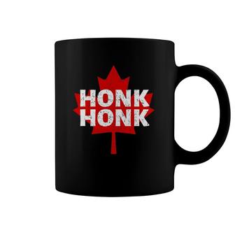 Canadian Trucker Canada Freedom Convoy Honk Honk Coffee Mug | Mazezy
