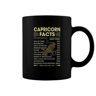 Capricorn Facts Zodiac Coffee Mug | Mazezy
