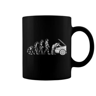Car Mechanic Evolution Cute Repairman Funny Technician Gift Coffee Mug | Mazezy