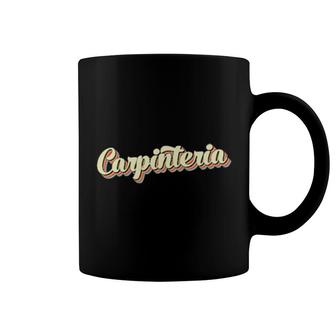 Carpinteria Retro Art Baseball Font Vintage Coffee Mug | Mazezy