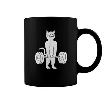 Cat Deadlift Shirt Powerlifting Kitty Coffee Mug | Mazezy
