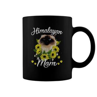 Cat Mom Mother's Day Gifts Sunflower Himalayan Mom Coffee Mug | Mazezy