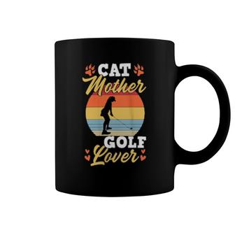 Cat Mother Golf Retro Vintage Style Cute Golf Mom Gear Coffee Mug | Mazezy
