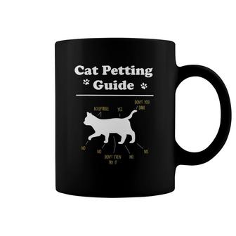 Cat Petting Guide Funny Cat Owner Pet Kitten Petting Guide Coffee Mug | Mazezy
