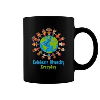 Celebrate Diversity Everyday Teachers & School Student Gift Coffee Mug | Mazezy