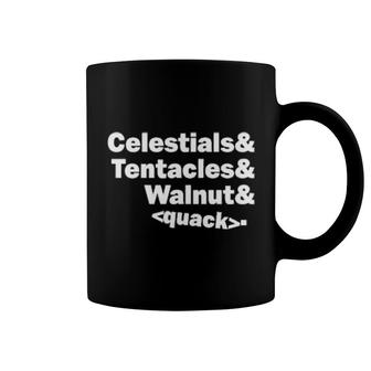 Celestials & Tentacles & Walnut Quack Coffee Mug | Mazezy