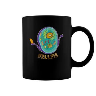 Cellfie Cellular Biology Teacher Science Student Retro Funny Coffee Mug | Mazezy