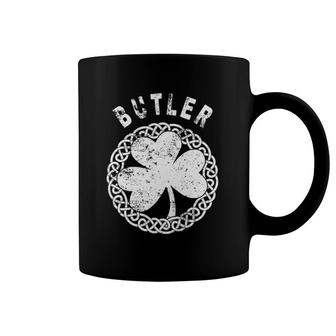 Celtic Theme Butler Irish Family Name Coffee Mug | Mazezy