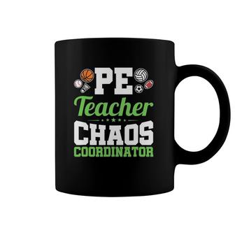 Chaos Coordinator Appreciation Pe Teacher Coffee Mug | Mazezy