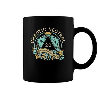 Chaotic Neutral Alignment D20 Tabletop Rpg Gamers Dungeons & Dragons Coffee Mug | Mazezy
