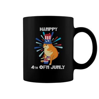 Cheems 4Th Of July Meme Funny Cupcake Flag Independence Day Coffee Mug | Mazezy UK