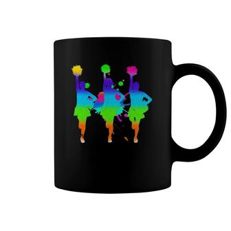 Cheering Cheer Team Cheerleading Colorful Cheerleader Coffee Mug | Mazezy