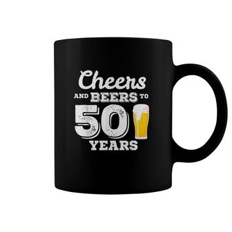 Cheers And Beers To 50 Years Coffee Mug | Mazezy