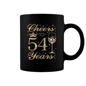 Cheers To 54 Years 54Th Queen's Birthday 54 Years Old Coffee Mug | Mazezy