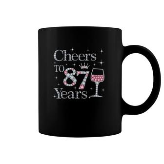 Cheers To 87 Years 1935 87Th Birthday Tee Gift For Womens Coffee Mug | Mazezy