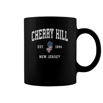 Cherry Hill New Jersey Nj Vintage American Flag Design Coffee Mug | Mazezy