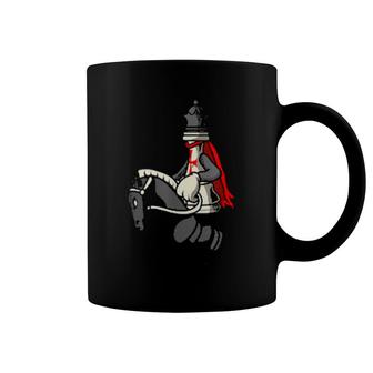 Chess Queen Riding A Horse Knight Chess Player Chess Coffee Mug | Mazezy