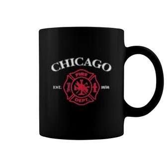 Chicago Illinois Fire Rescue Department Firefighter Fireman Coffee Mug | Mazezy