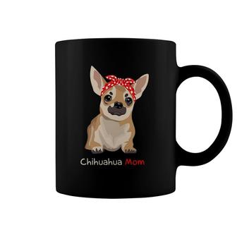 Chihuahua Mom Bandana Womens Dog Coffee Mug | Mazezy
